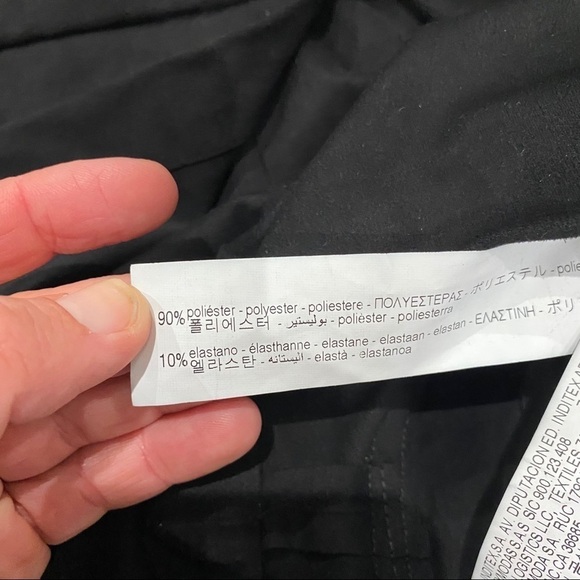 Zara black faux suede v neck wrap romper - Picture 6 of 8